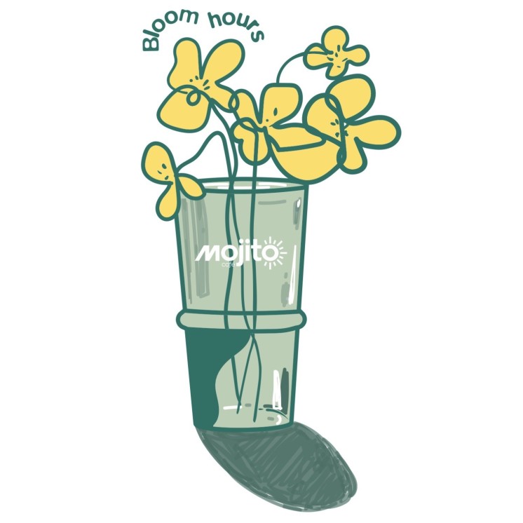 Tee-shirt Bloom hours vert