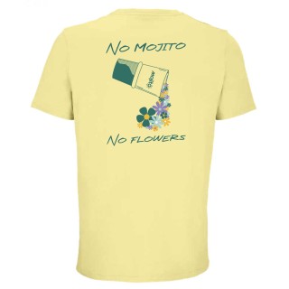 Tee-shirt No Mojito No flowers jaune
