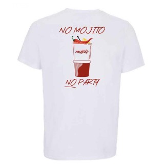 Tee-shirt No Mojito No Party blanc
