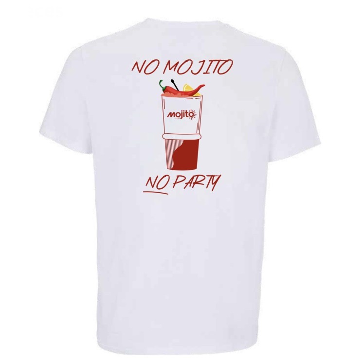 Tee-shirt No Mojito No Party blanc