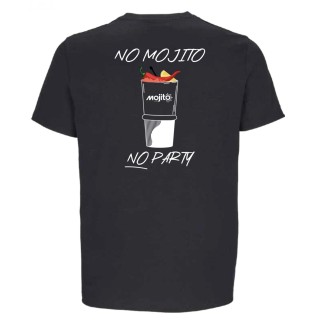Tee-shirt No Mojito No Party noir